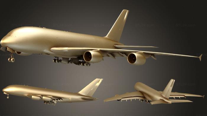 Vehicles (Airbus A 380 Qatar, CARS_4122) 3D models for cnc